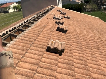 Rénovation d'une maison (St Laurent des Arbres)