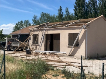 Rénovation d'une maison (St Laurent des Arbres)