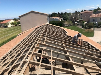 Rénovation d'une maison (St Laurent des Arbres)